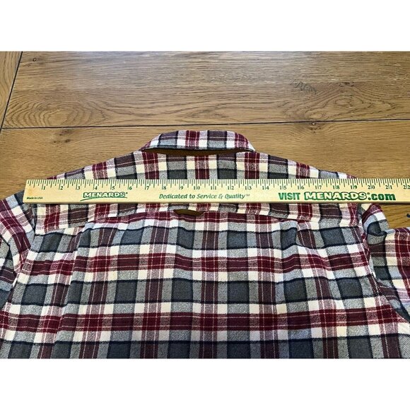 Orvis Mens Size M Heavy Perfect Flannel Button Down Shirt Hiking Outdoor Country - Picture 14 of 16
